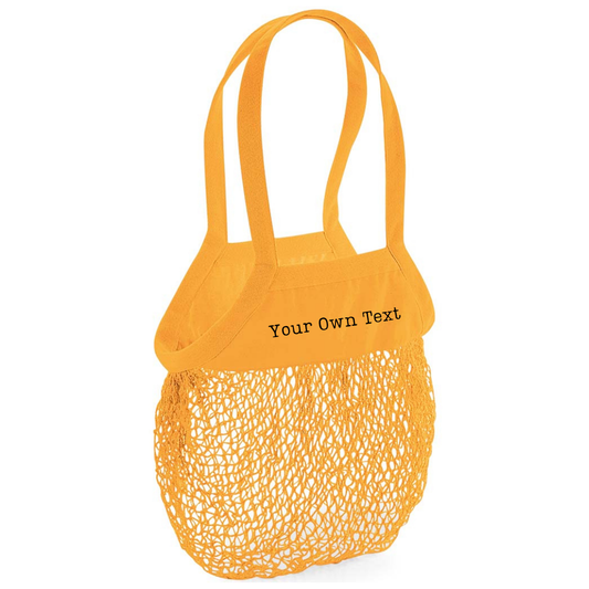 Your Text Organic Mesh Bag