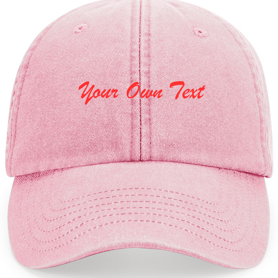Your Own Text Vintage Cap