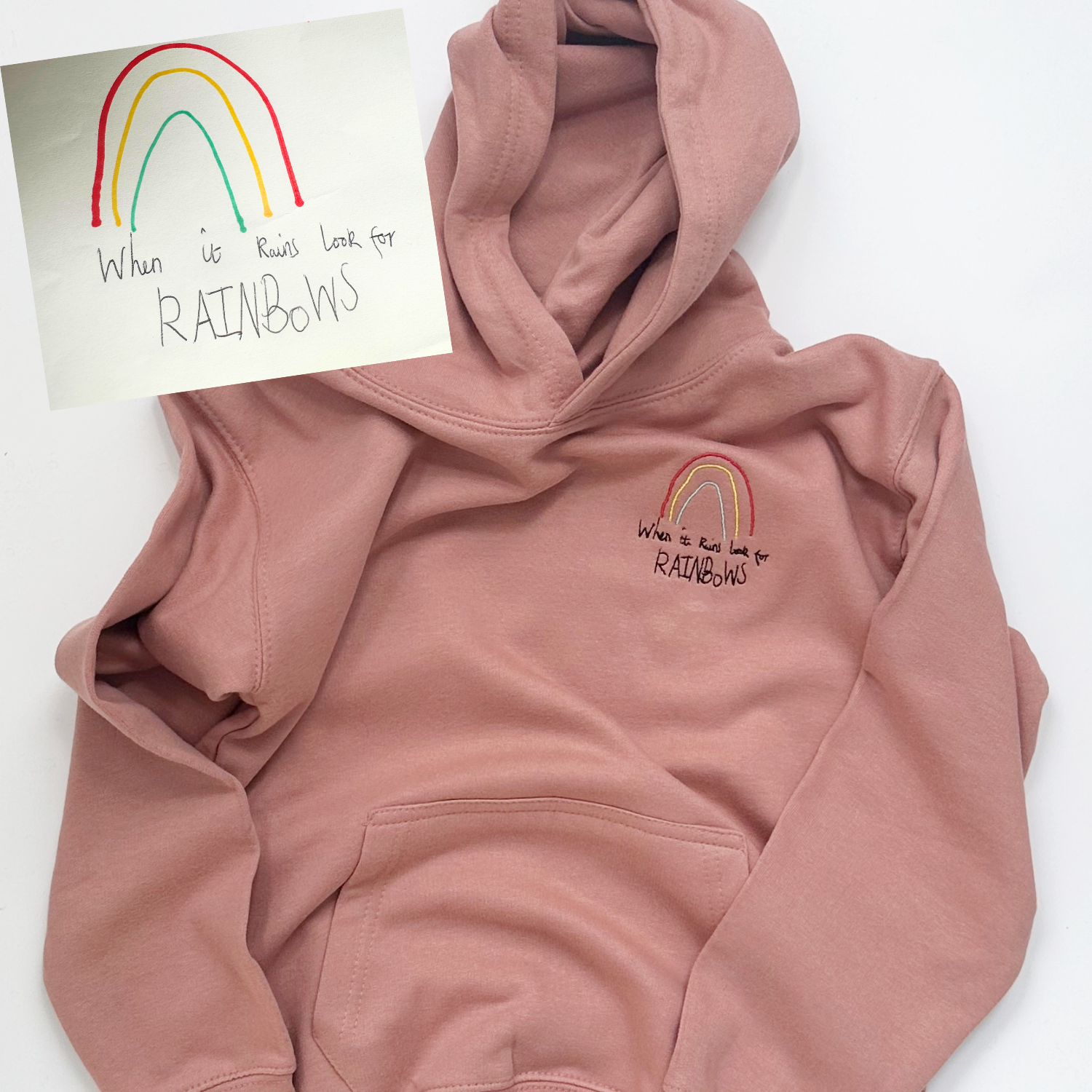 Child's Personalised Hoodie with Embroidered Artwork - Upload Your Own Photo and Create a Unique, Customised Hoodie for Your Little One! Keep Your Child Cozy and Fashionable with this Handcrafted Hoodie, Featuring Your Special Snapshot Turned into Embroidered Artwork. Order Now and Make Memories Last with Our Customised Children's Hoodie. Perfect for a Cool Day Out or Cozy Nights In. Get Your Own Personalised Hoodie Today