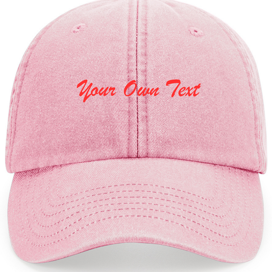 Your Own Text Vintage Cap