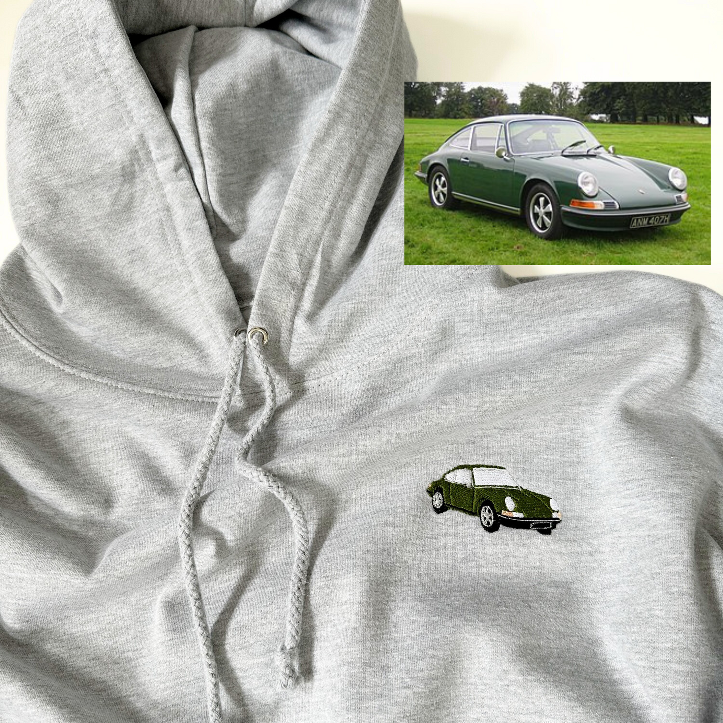 Customized Hoodie: Turn Your Cherished Memory into Wearable Art! Our embroidered hoodie features your uploaded picture transformed into a unique and sentimental masterpiece. Wear your precious memory close to your heart with this personalized embroidered hoodie